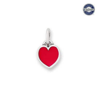 Enamel University of Georgia Connected Hearts Charm