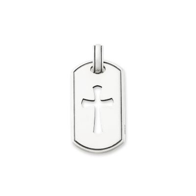 Classic Tag Cross Pendant