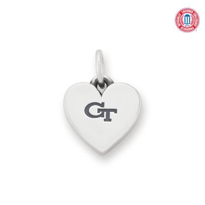 Georgia Tech Small Heart Charm