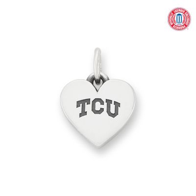 Texas Christian University Small Heart Charm
