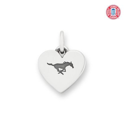 Southern Methodist University Small Heart Charm