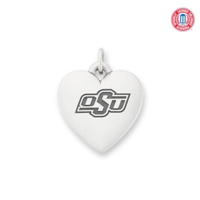 Oklahoma State University Classic Heart Charm