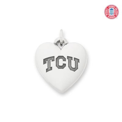 Texas Christian University Classic Heart Charm