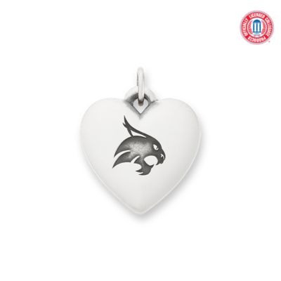 Texas State University Classic Heart Charm