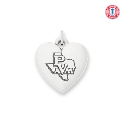 Prairie View A&M University Classic Heart Charm