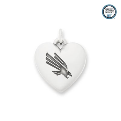 University of North Texas Classic Heart Charm
