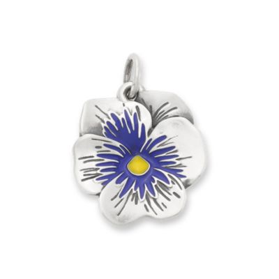 Enamel Pansy Charm