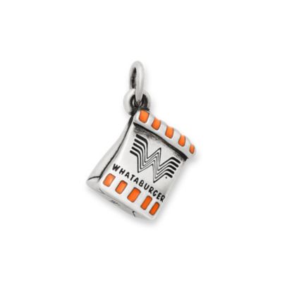 Enamel Whataburger To-Go Bag Charm