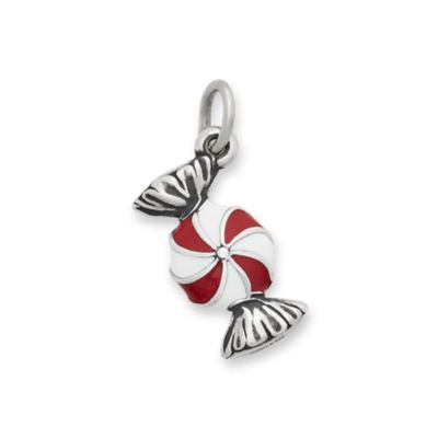 Enamel Peppermint Charm