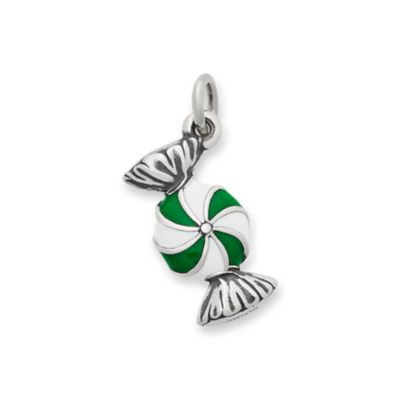 Enamel Peppermint Charm