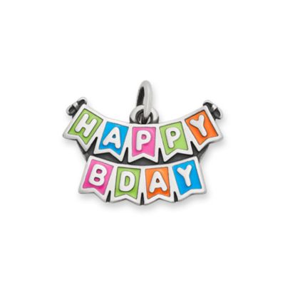 Enamel Happy Bday Banner Charm