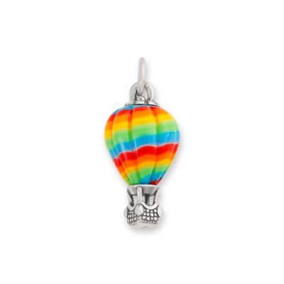 Hot Air Balloon Art Glass Charm