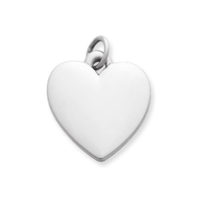 Classic Heart Charm in Sterling Silver