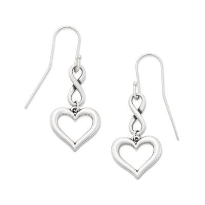 James Avery Joy of My Heart Sterling Silver and Gold Earrings
