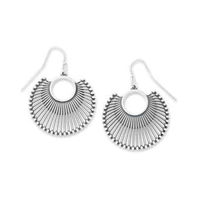 Open Fan Dangle Earrings
