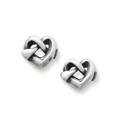 James avery store heart knot earrings