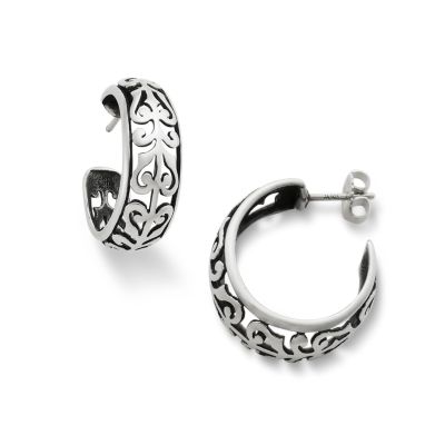 Adoree Hoops in Sterling Silver | James Avery