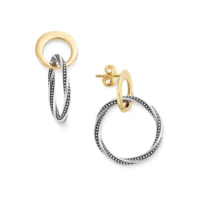 Connected Circles Drop Earrings