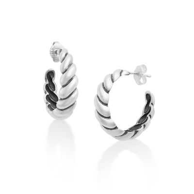 Alter Ego Silver Hoop Earrings