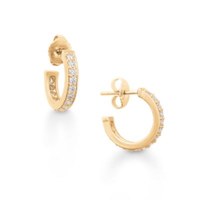 Hoop Earrings: 14K Gold and Sterling Silver