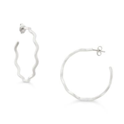Squiggle Hoop Earrings
