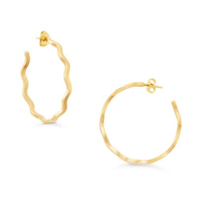 Squiggle Hoop Earrings
