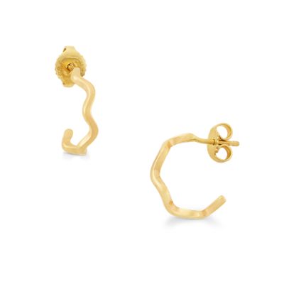 Squiggle Hoop Earrings