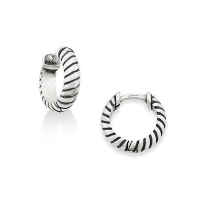 Twisted Wire Huggie Earrings