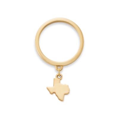 Texas Mini Charm Dangle Ring