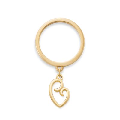 Delicate Mother's Love Charm Dangle Ring