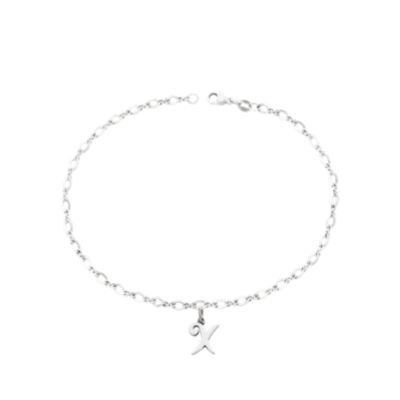 Small Script Initial Anklet