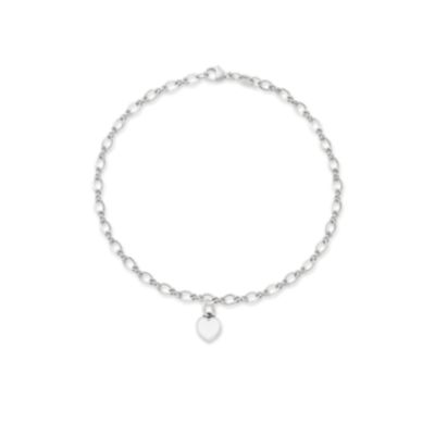 Enamel Connected Hearts Anklet