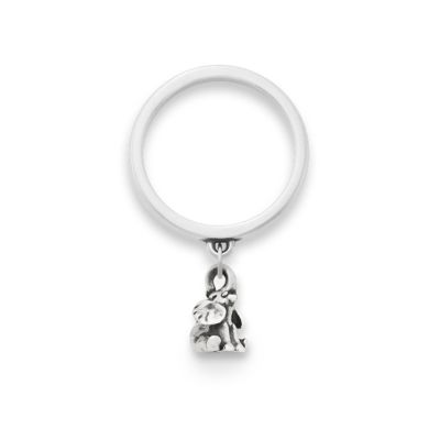 Tiniest Elephant Charm Dangle Ring