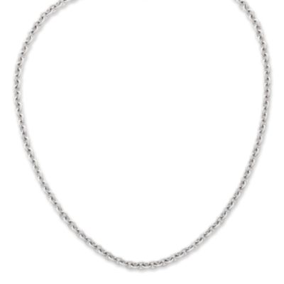 Extra Heavy Cable Charm Necklace