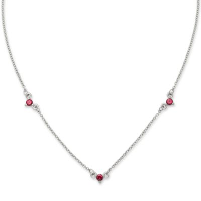 Gemstone Station Necklace