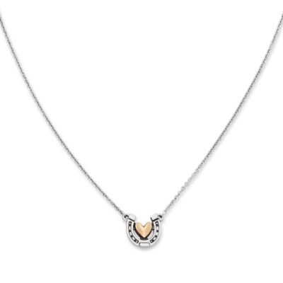 Horseshoe and Heart Necklace
