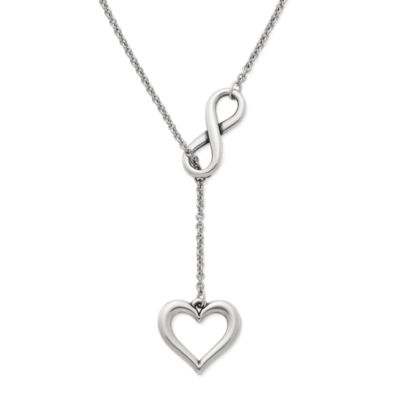 Love Definition and Infinite Love Circle Lariat Necklace