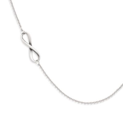 Sterling Silver Infinity Monogram Necklace