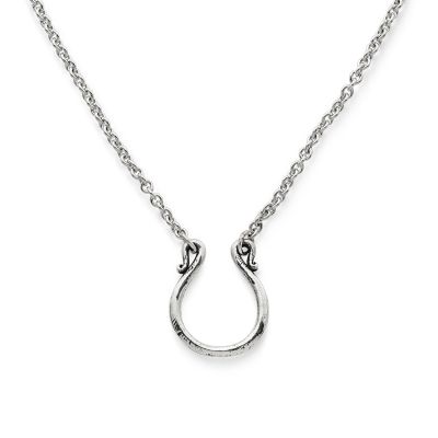 James Avery Hammered Changeable Charm Holder Necklace in Sterling Silver  30”