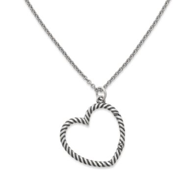 James Avery Changeable Heart Charm Holder Necklace - 24 in.