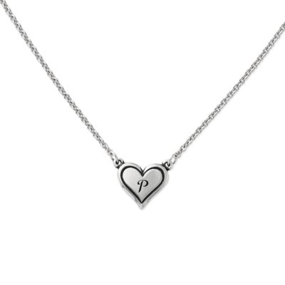 Delicate Heart Initial Necklace