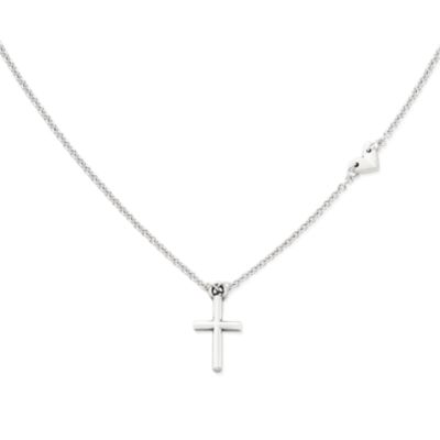 Women's Cross Necklace 925 Sterling Silver Plated Dainty Small Fashion  Jewelry