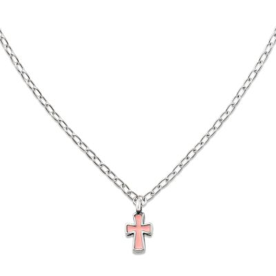 Enamel Petite Cross Necklace