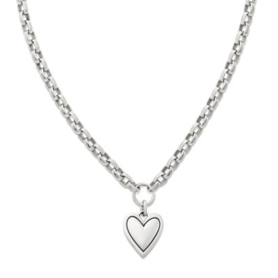 James avery heart necklace with deals initial