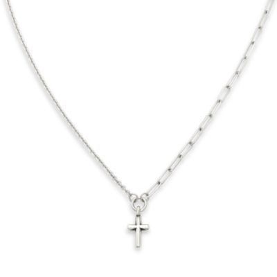 Uncommon James Women's Side Cross Chain Necklace