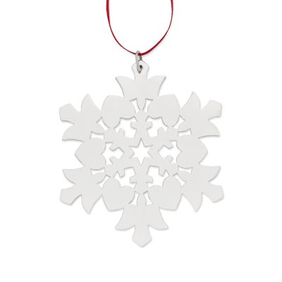 Peace and Love Snowflake Ornament