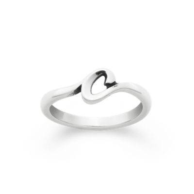 Script Initial Ring in Sterling Silver