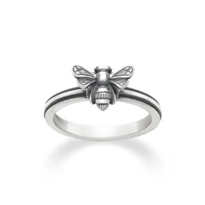 Bee Ring, .925 Sterling Silver Luxury Dainty Bee Ring Silver