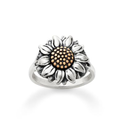 Wild Sunflower Ring in Sterling Silver and Bronze James Avery