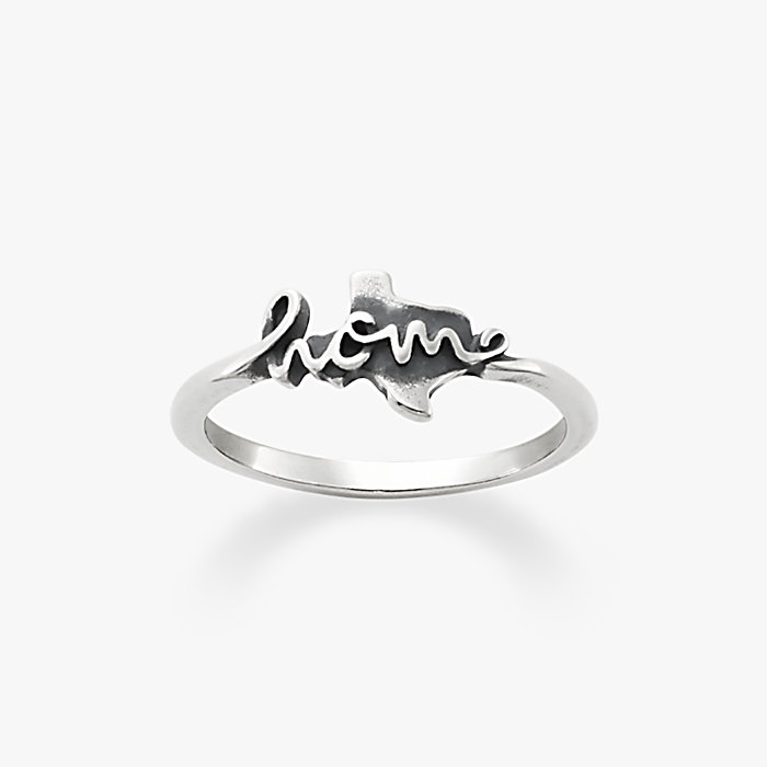 Texas is "Home" Ring in Sterling Silver   James Avery